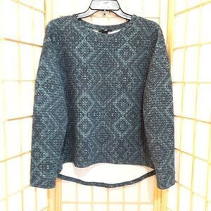 H&M Quilted Diamond Pattern Hi Low Sweater